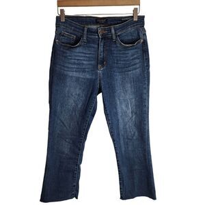 Judy Blue Jeans‎ Women's 7 / 28 Skinny Fit Capri Raw Hem Denim Blue